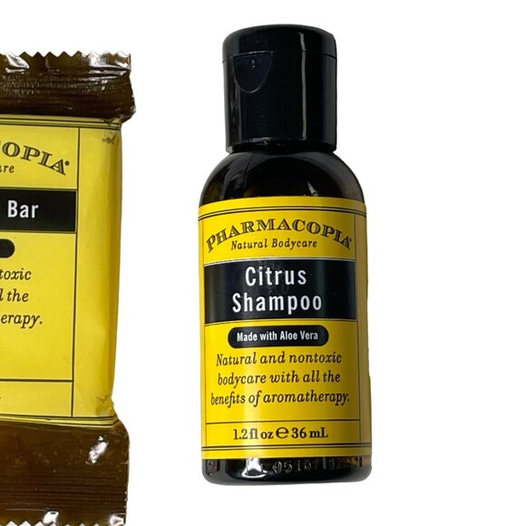 Pharmacopia Travel Size Toiletries Citrus Shampoo Facial Bar Shae Butter u - Picture 3 of 4